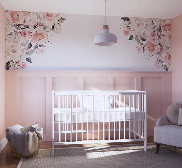 Vinilo decorativo para esquinas Ramo en rubor