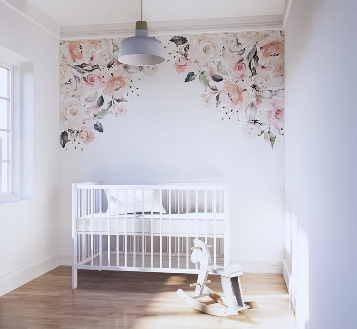 Vinilo decorativo para esquinas Ramo en rubor