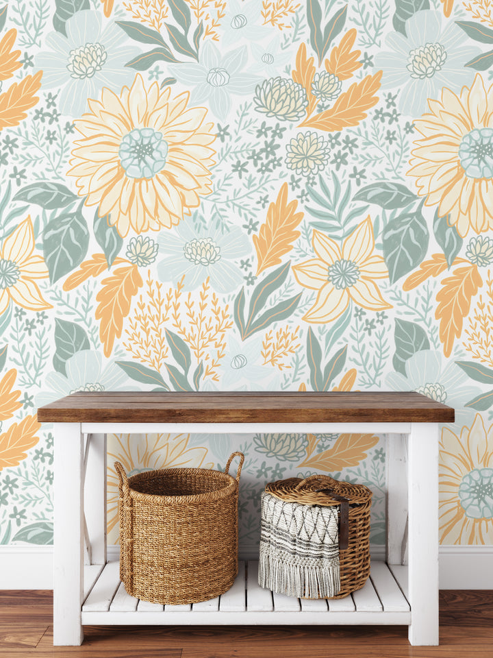 Elodie Floral Summer Mural