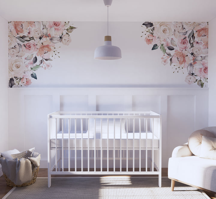 Vinilo decorativo para esquinas Ramo en rubor