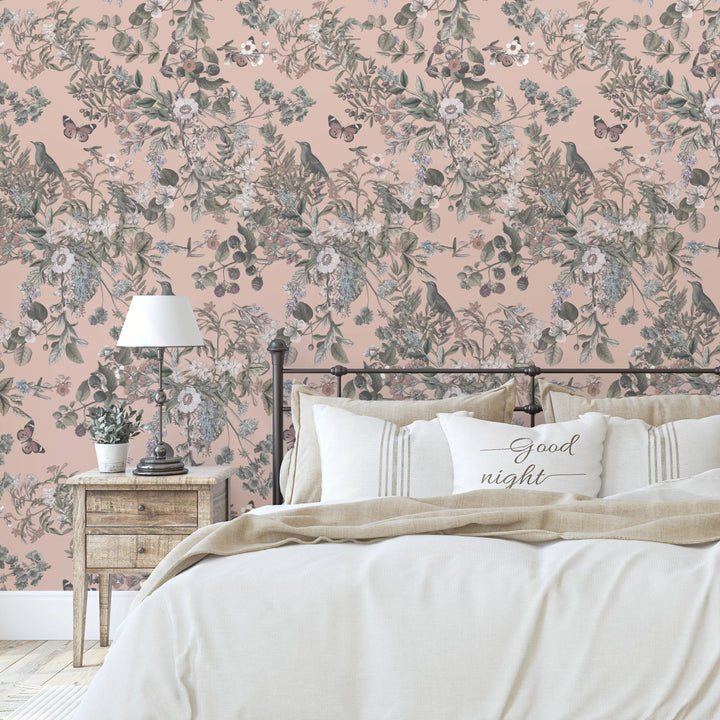 Blush Plum Vintage Botanical Wildflowers - Studio Exclusive