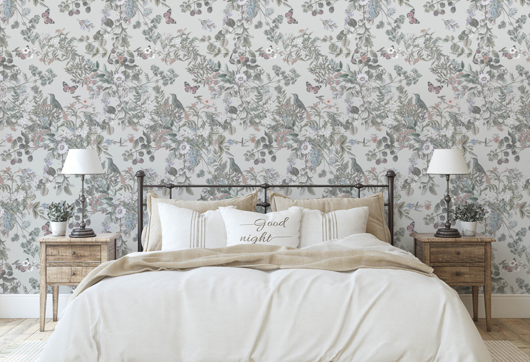 Blue Wind Vintage Botanical Wildflowers - Studio Exclusive
