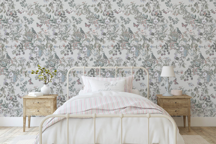 Blue Wind Vintage Botanical Wildflowers - Studio Exclusive