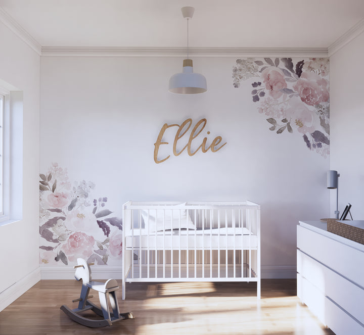 Nursery Floral Corner Decals