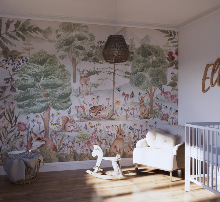 Sweet Dreamy Woodland Mural