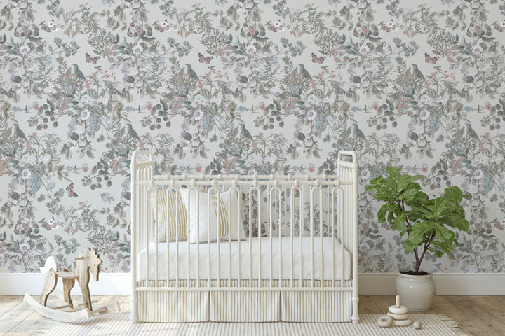 Blue Wind Vintage Botanical Wildflowers - Studio Exclusive