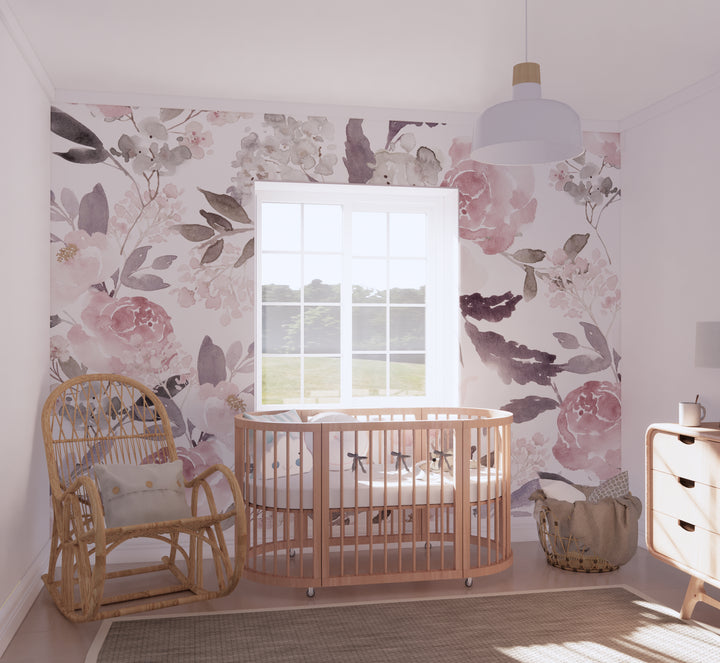 Delicate Forest Floral Wallpaper Mural