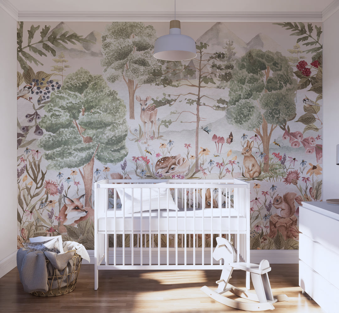 Sweet Dreamy Woodland Mural