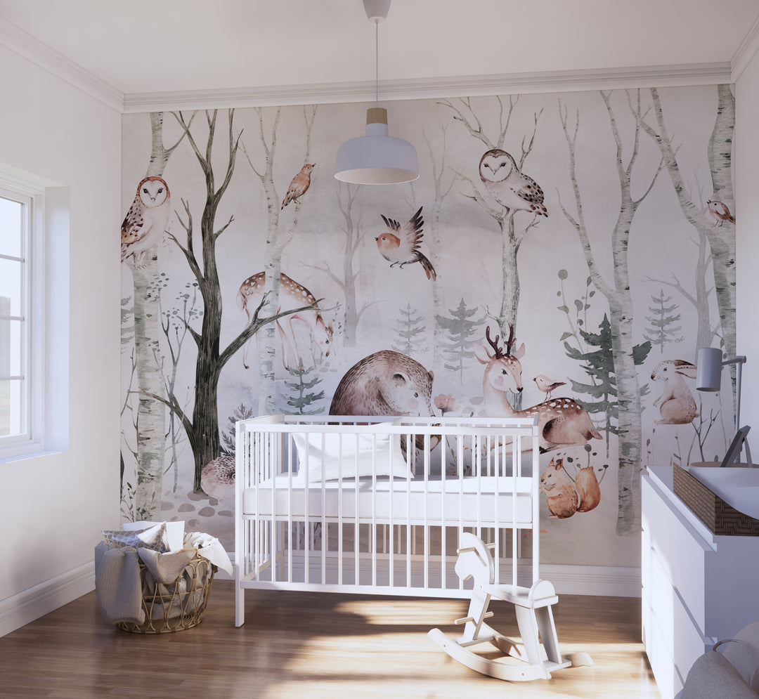 Sweet Dreamy Forest Mural