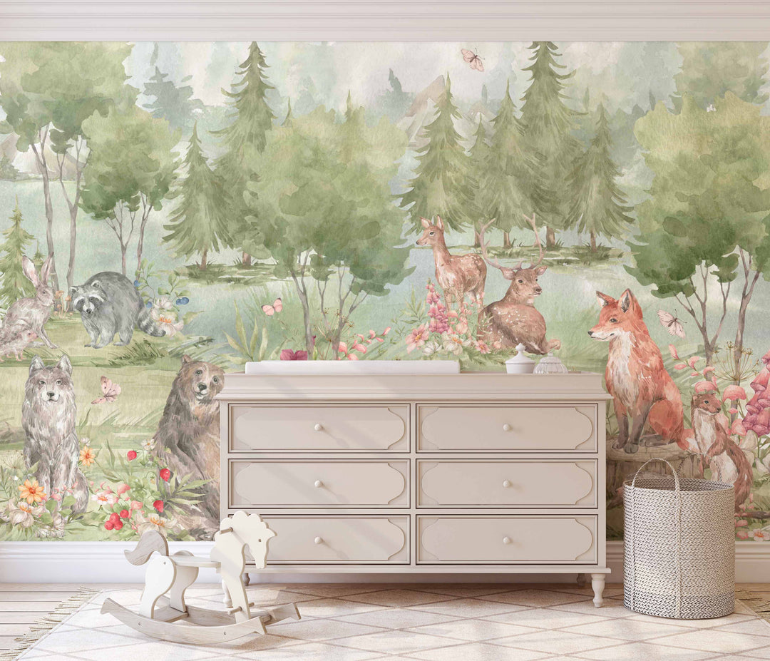 Woodland Storybook Mural