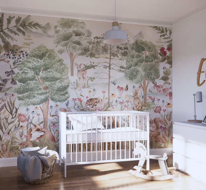 Sweet Dreamy Woodland Mural