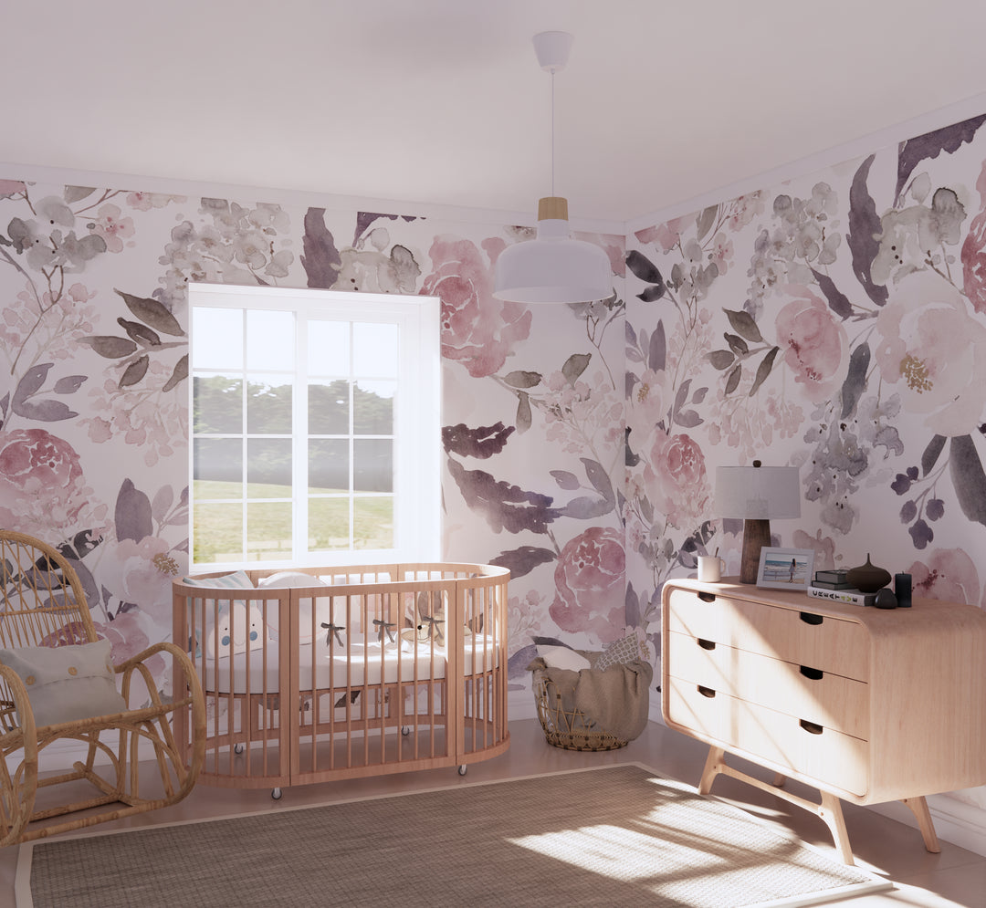 Delicate Forest Floral Wallpaper Mural