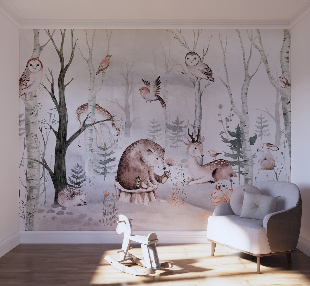 Sweet Dreamy Forest Mural