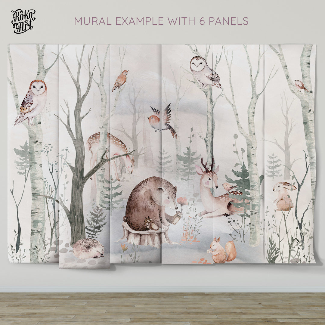 Sweet Dreamy Forest Mural