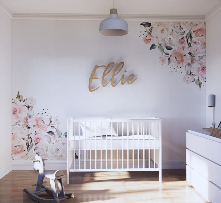 Vinilo decorativo para esquinas Ramo en rubor