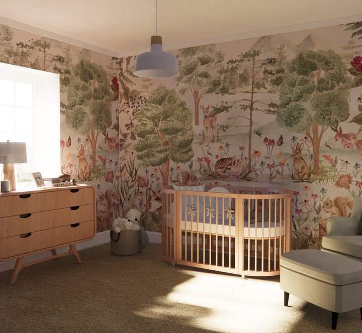 Sweet Dreamy Woodland Mural