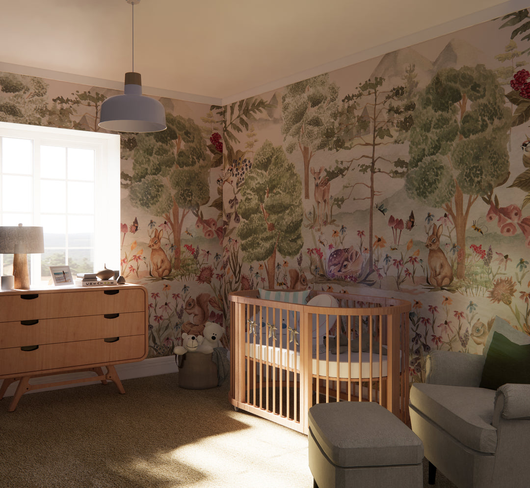 Sweet Dreamy Woodland Mural