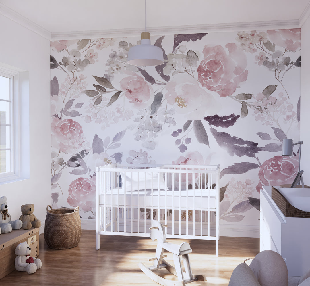 Delicate Forest Floral Wallpaper Mural