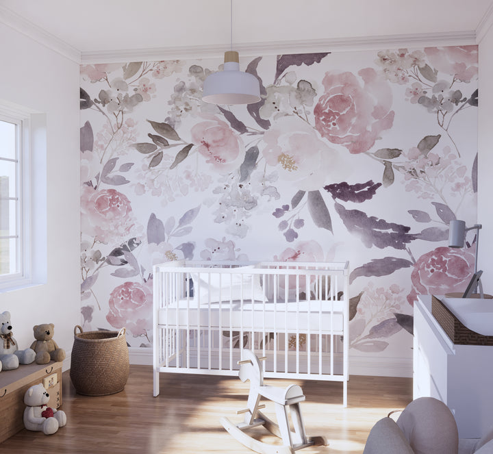 Delicate Forest Floral Wallpaper Mural