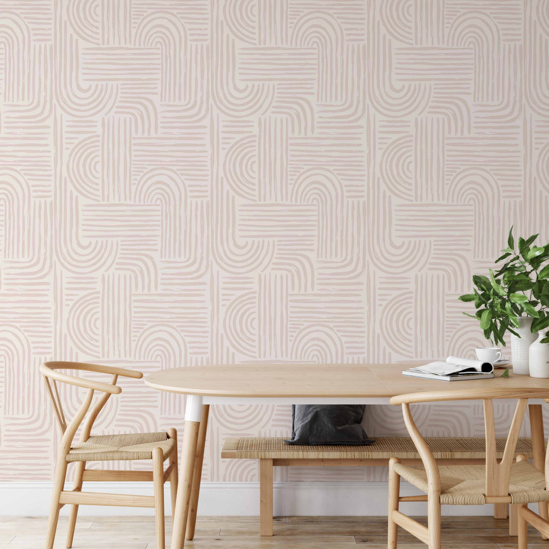 Seamless Rounded Lines Wallpaper