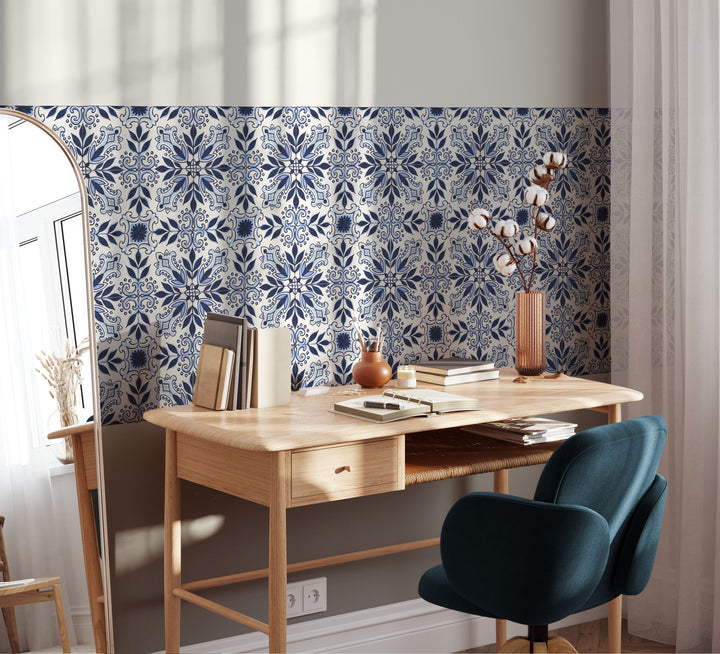 Paquete de pegatinas de vinilo con calcomanías para azulejos índigo