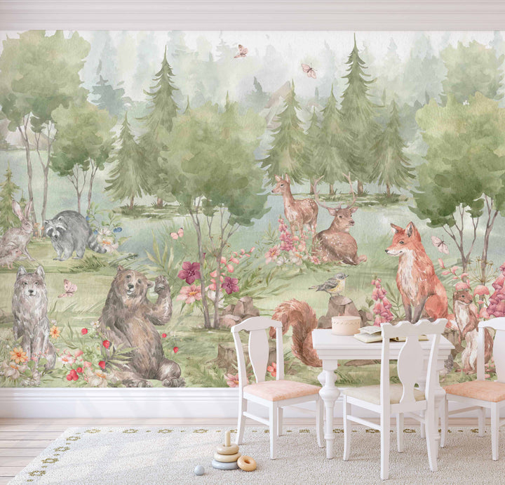 Woodland Storybook Mural