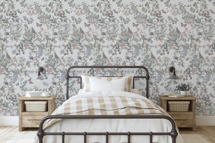 Blue Wind Vintage Botanical Wildflowers - Studio Exclusive