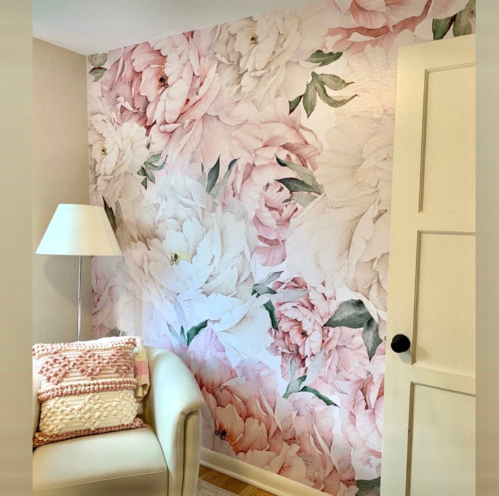 Gorgeous Peony Mural