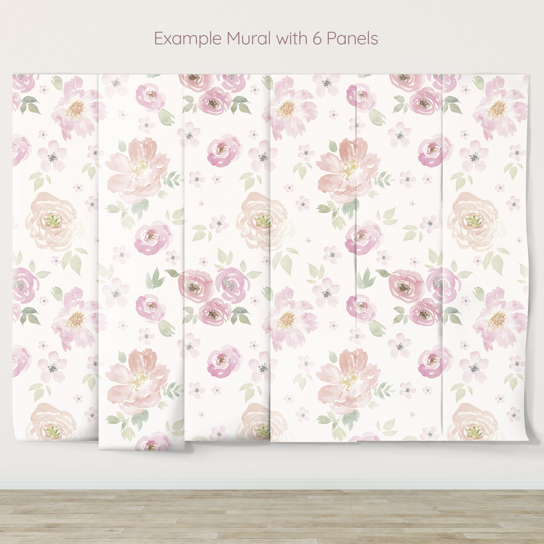 Sweet Baby Floral Wallpaper Mural