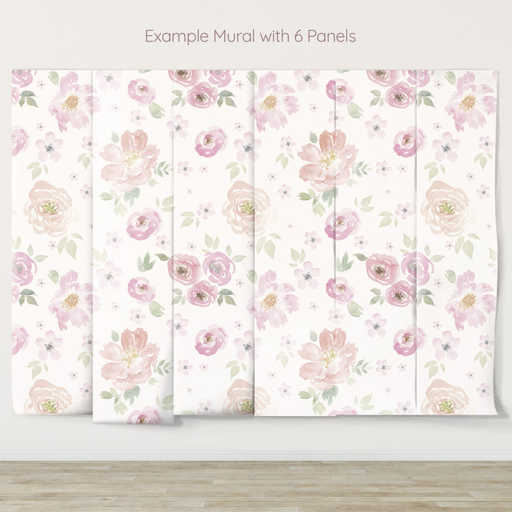 Sweet Baby Floral Wallpaper Mural