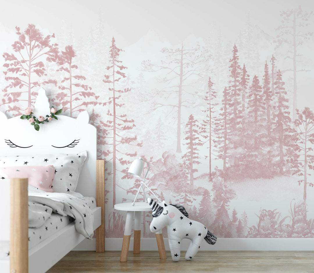 Pine Tree Forest Wall Decals