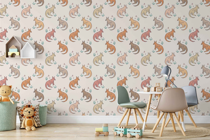 Boho Kangaroo Wallpaper