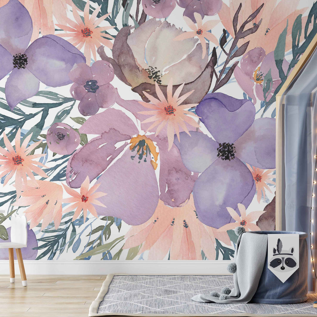 Vibrant Lilac Spring Bloom Mural