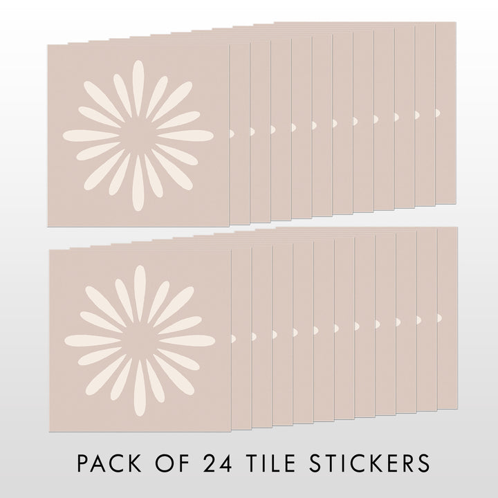 Boho Spring Floral  Pattern Tile Decal Vinyl Stickers Pack