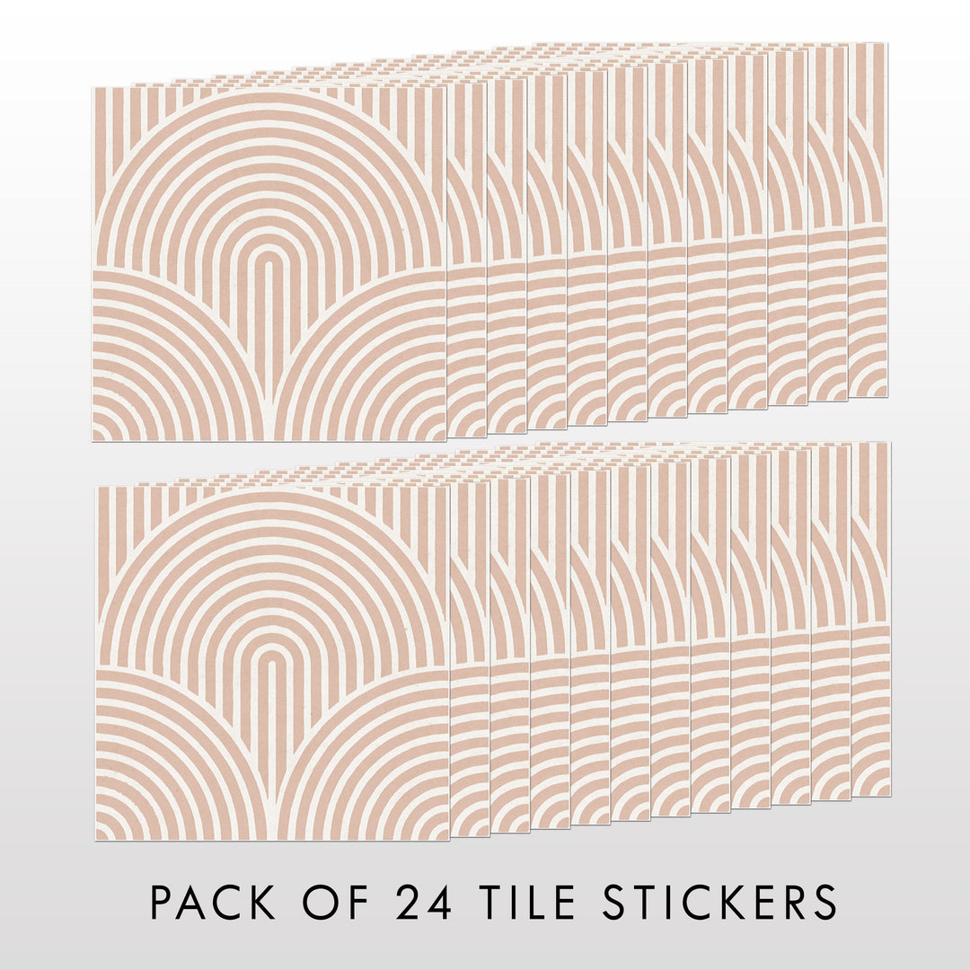 Boho Light Arches  Tile Decal Vinyl Stickers Pack