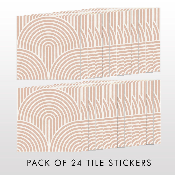 Boho Light Arches  Tile Decal Vinyl Stickers Pack