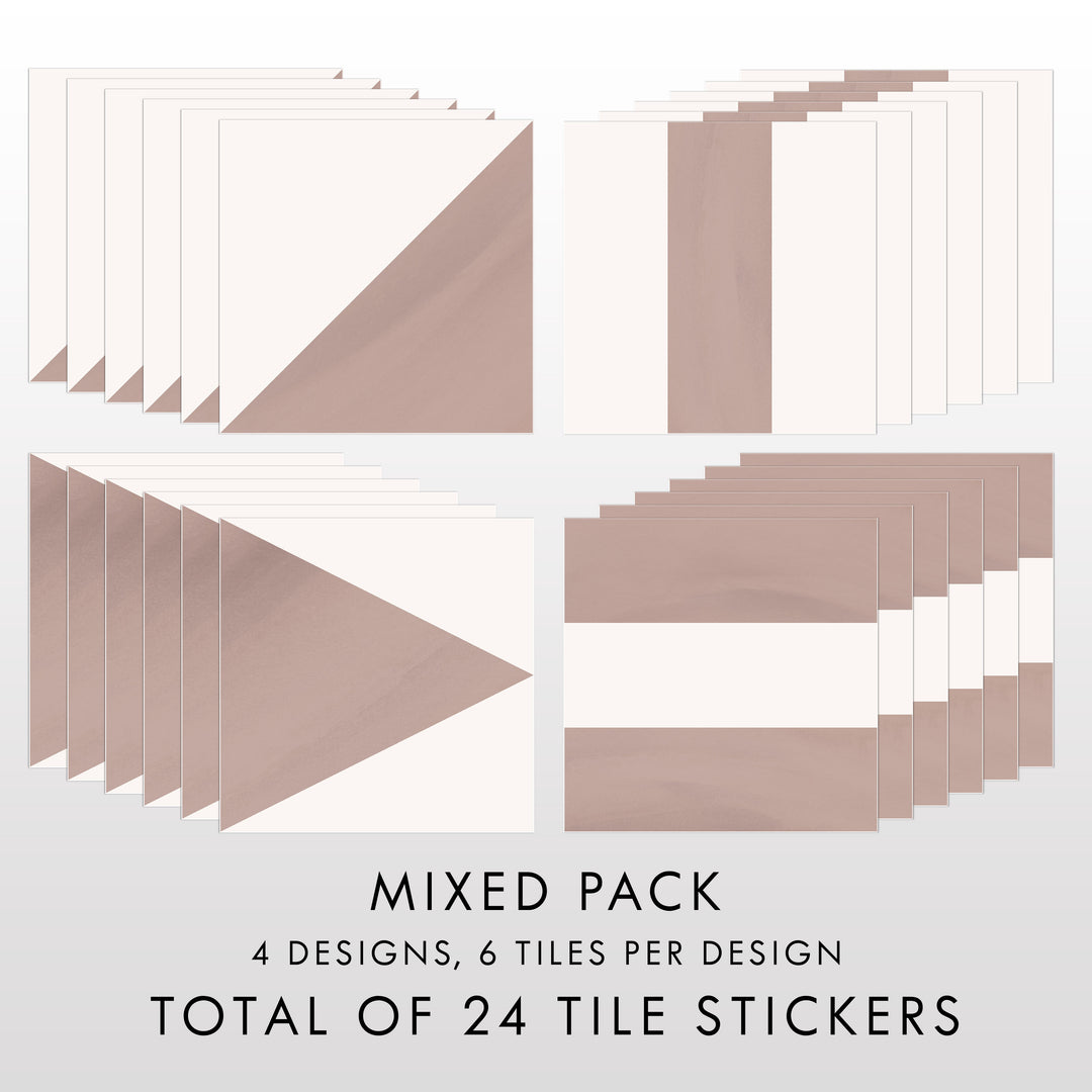 Geometric Boho Pattern Tile Decal Vinyl Stickers Pack