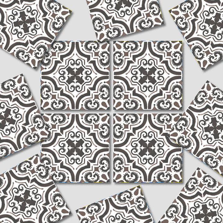 Elegant Moroccan Tile Decal Vinyl Stickers Pack