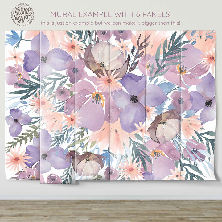 Vibrant Lilac Spring Bloom Mural