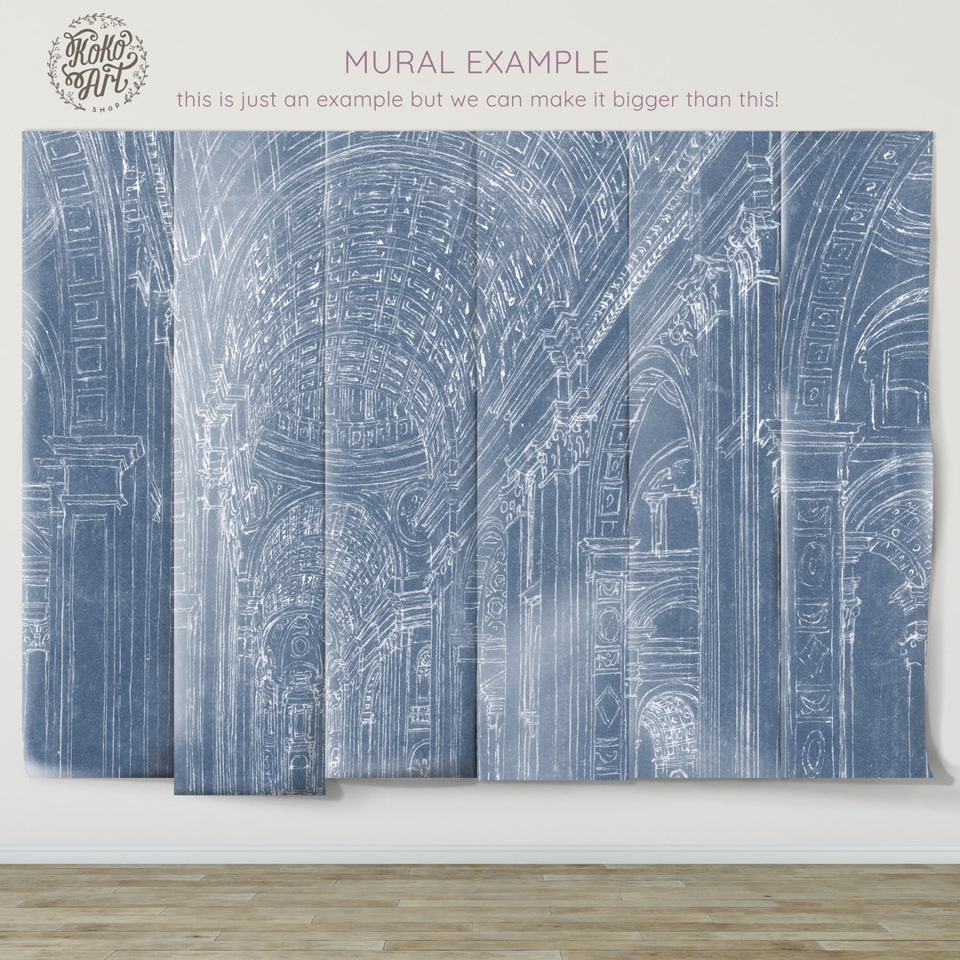 Renaissance Indigo Mural