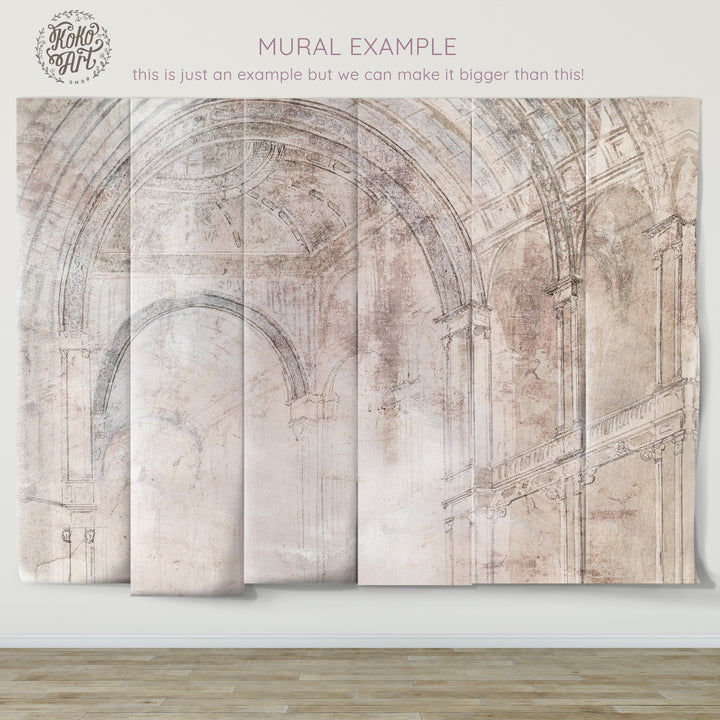 Renaissance Arches Mural