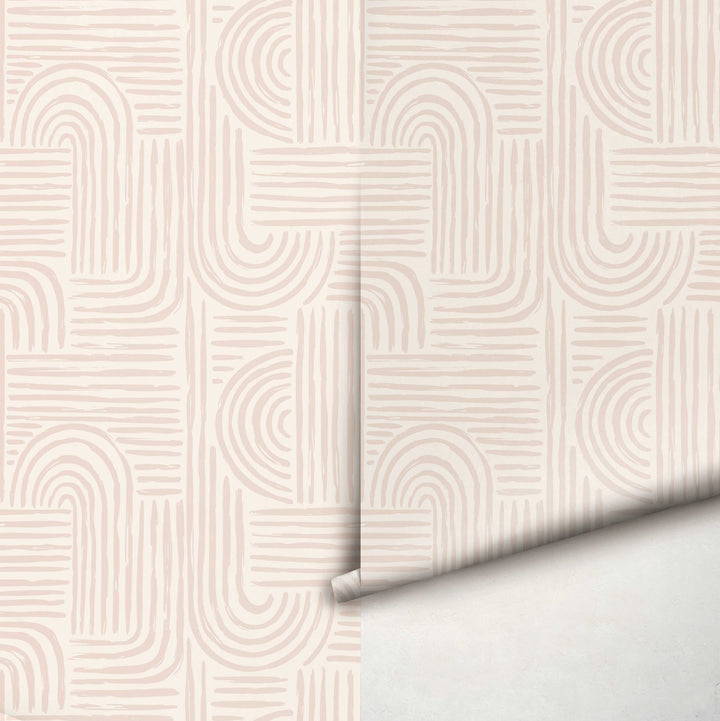 Seamless Rounded Lines Wallpaper