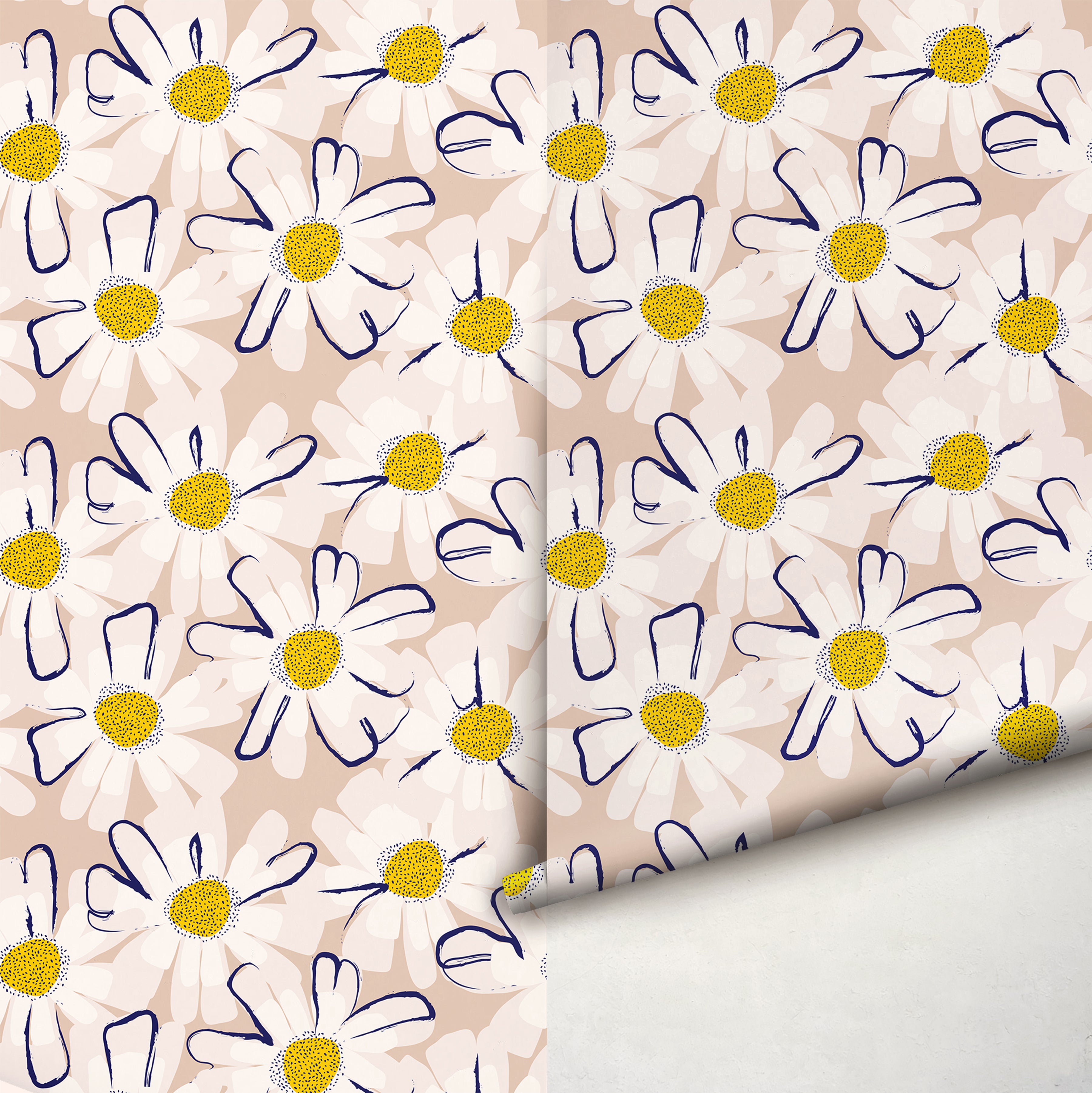 Little Artsy Daisy Wallpaper – Koko Art Shop