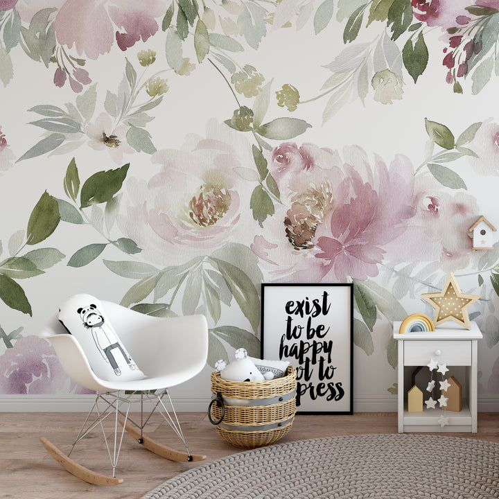 Forest Floral Wallpaper Mural