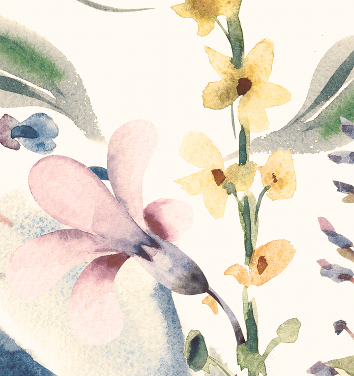 Iris Harmony Garden Floral Mural