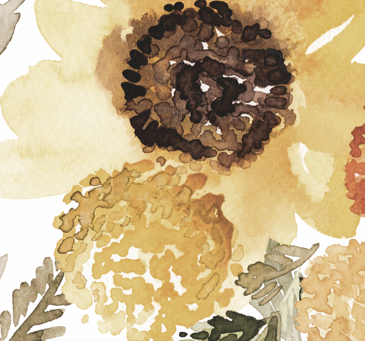 Sunflowers Watercolor Mural