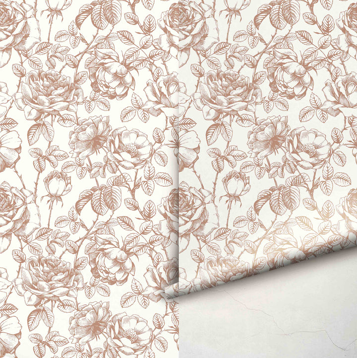 Boho Roses Wallpaper