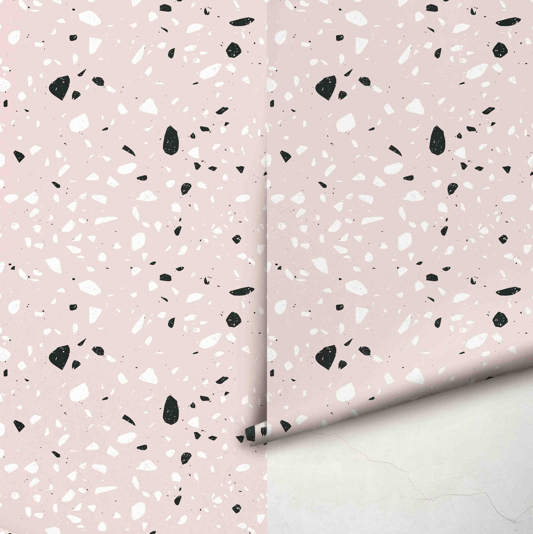 Speckle Mauve Terrazzo Wallpaper