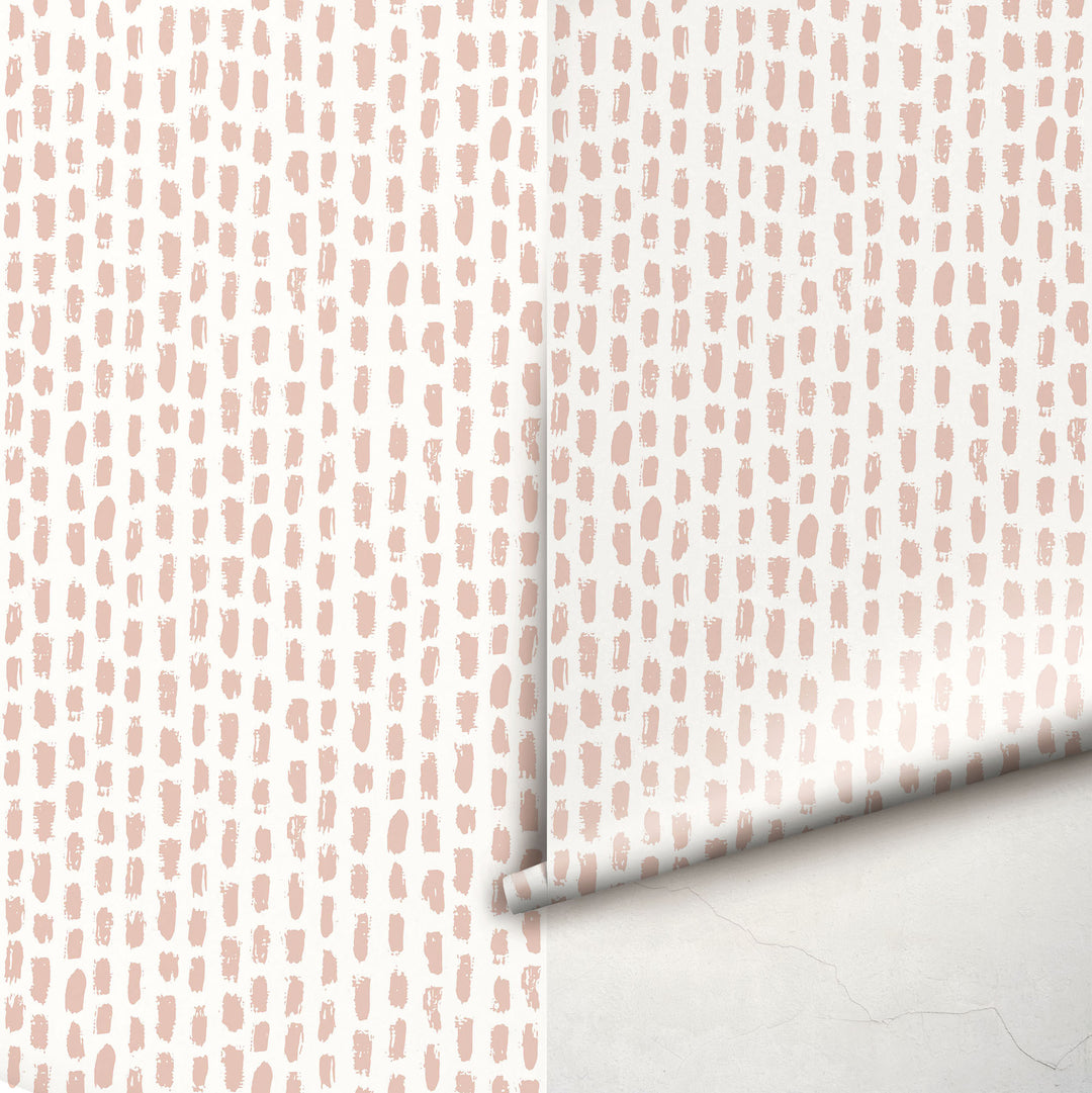 Pale Pink Speckle Pattern Wallpaper