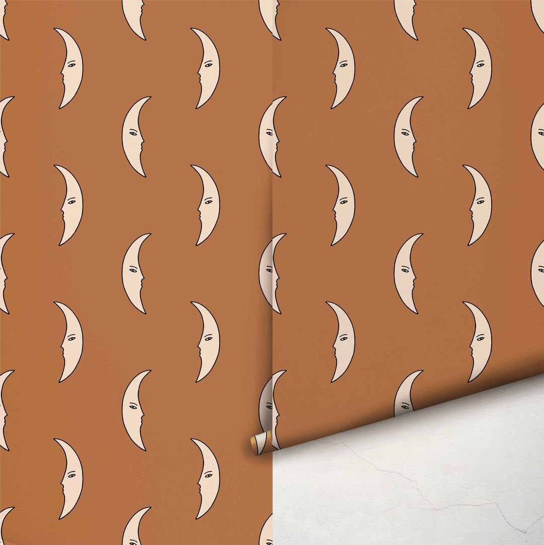 Half Moon Terracotta Wallpape